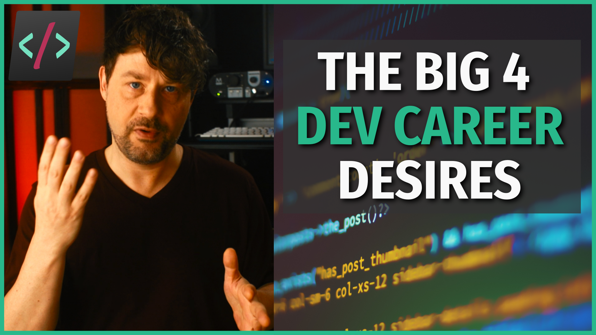 4 developer career desires youtube thumbnail